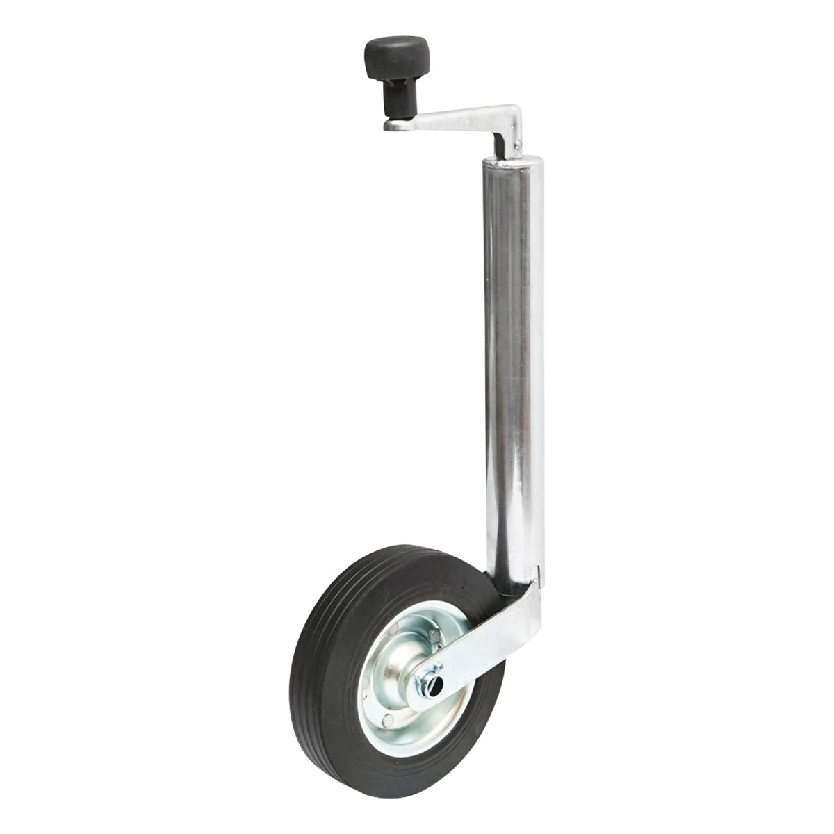 Ruota di supporto per rimorchio in PVC 200x50mm, diametro tubo esterno 48mm, diametro tubo interno 42mm, carico 150Kg - immagine 2