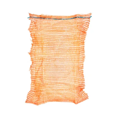 Sacchetto a rete con maniglia 600x400mm tipo Raschel per verdure 20Kg arancione - immagine 3