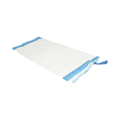Saccone Big Bag 95x95x105 cm bianco, capacità 1500 kg, tipo circolare non laminato, fondo piano, apertura superiore con gonna 85 cm - immagine 3
