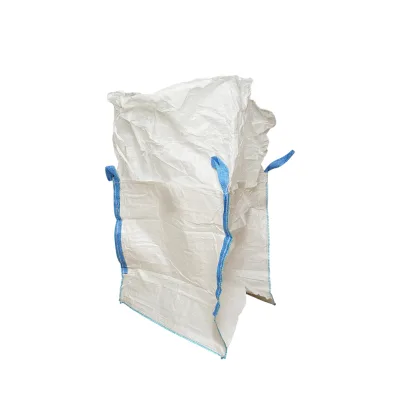 Saccone Big Bag 95x95x110 cm bianco, capacità 1250 kg, tipo U-Panel non laminato, fondo piano, apertura superiore con gonna 85 cm - immagine 2
