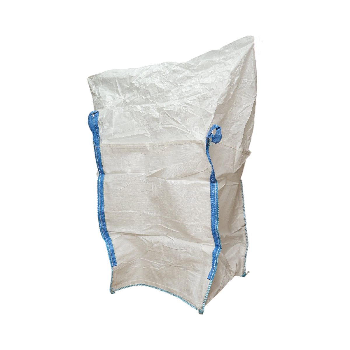Saccone Big Bag 95x95x120 cm bianco, capacità 1500 kg, tipo U-Panel non laminato, fondo piano, apertura superiore con gonna 85 cm - immagine 2