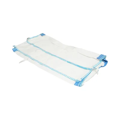 Saccone Big Bag 95x95x120 cm bianco, capacità 1500 kg, tipo U-Panel non laminato, fondo piano, apertura superiore con gonna 85 cm - immagine 3
