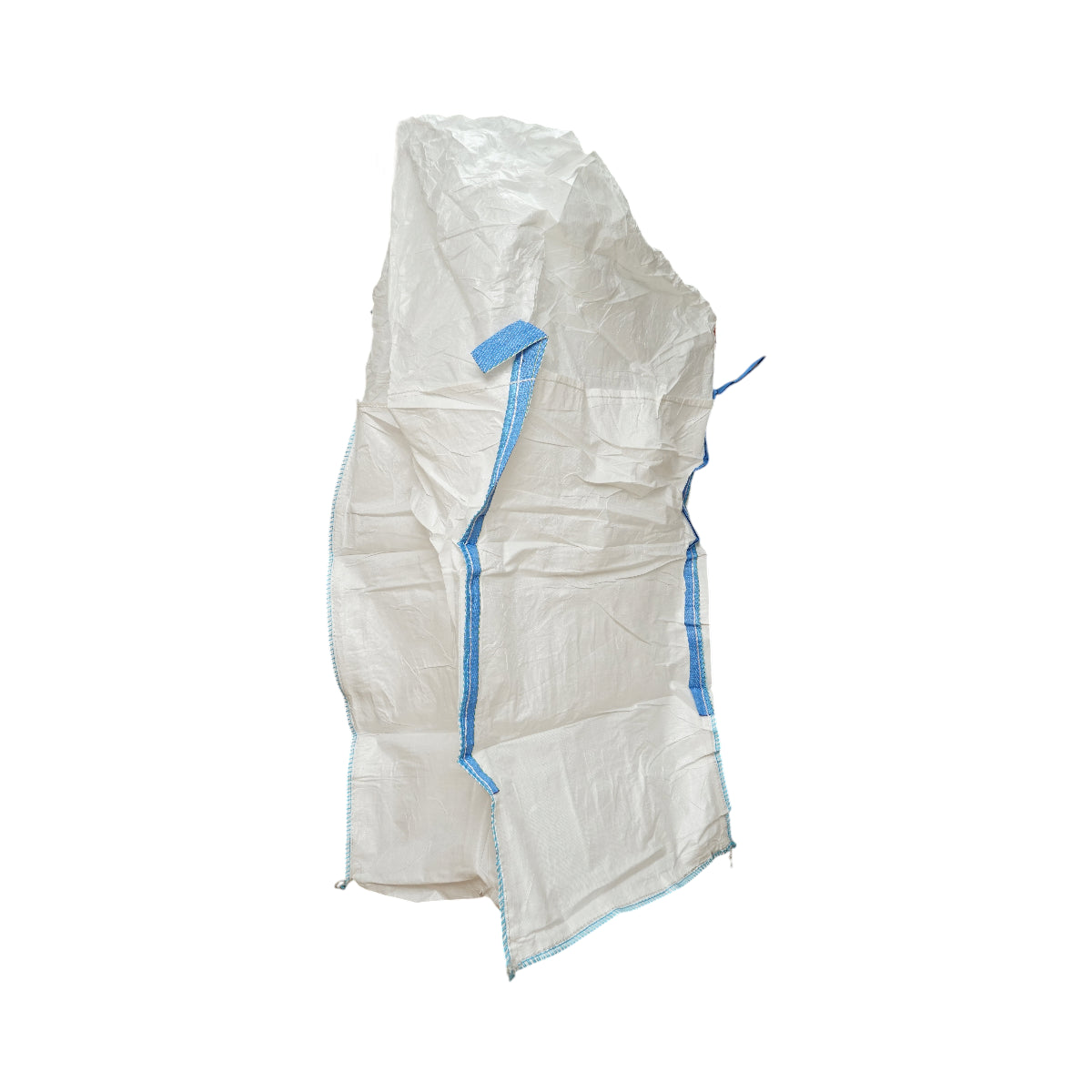 Saccone Big Bag 95x95x150 cm bianco, capacità 1200 kg, tipo U-Panel non laminato, fondo piano, apertura superiore con gonna 85 cm - immagine 2