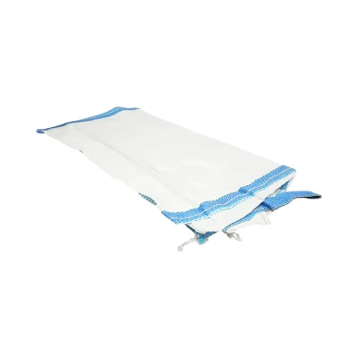 Saccone Big Bag 95x95x150 cm bianco, capacità 1200 kg, tipo U-Panel non laminato, fondo piano, apertura superiore con gonna 85 cm - immagine 4