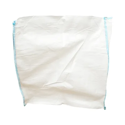 Saccone Big Bag 95x95x180 cm bianco, capacità 1500 kg, tipo U-Panel non laminato, fondo piano, apertura superiore con gonna 85 cm - immagine 4