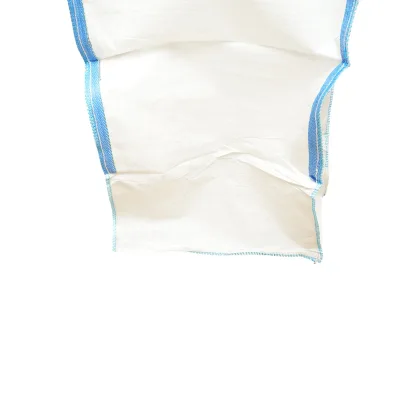 Saccone Big Bag 95x95x180 cm bianco, capacità 1500 kg, tipo U-Panel non laminato, fondo piano, apertura superiore con gonna 85 cm - immagine 6