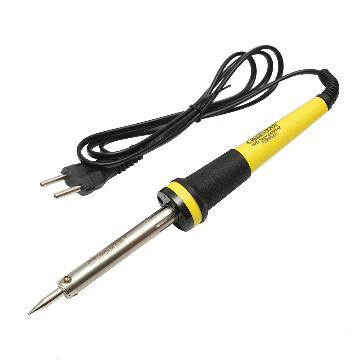 Saldatore elettrico 60W, 220V con punta affilata tipo Letcon, Crownman.