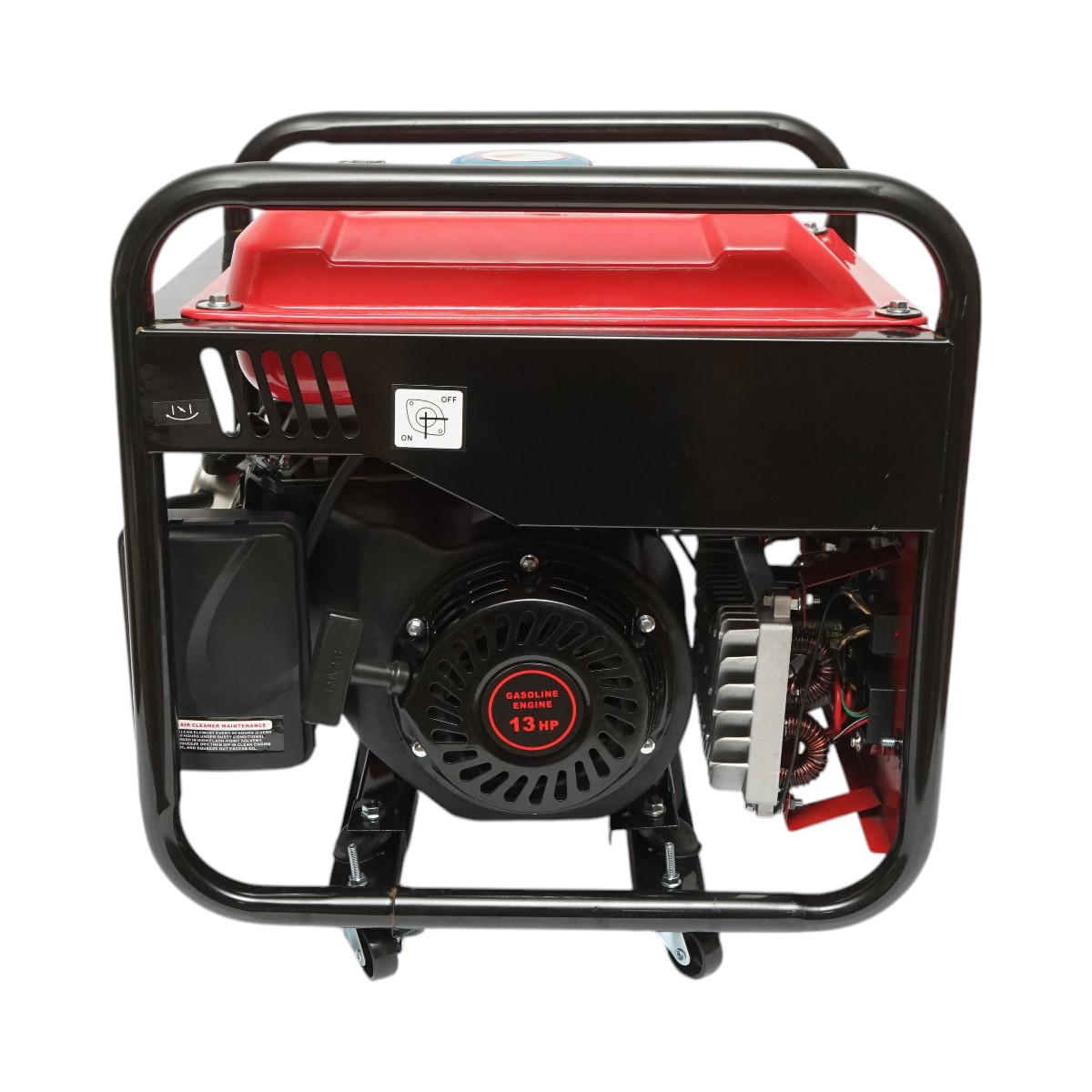 Saldatrice 160A con generatore elettrico 5KW/220V, motore a benzina 13 HP, avviamento manuale Breckner Germany - immagine 4