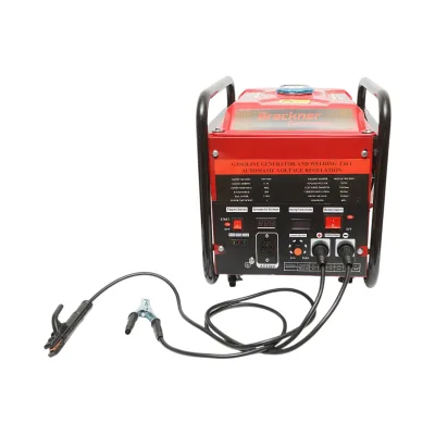 Saldatrice 160A con generatore elettrico 5KW/220V, motore a benzina 13 HP, avviamento manuale Breckner Germany - immagine 2