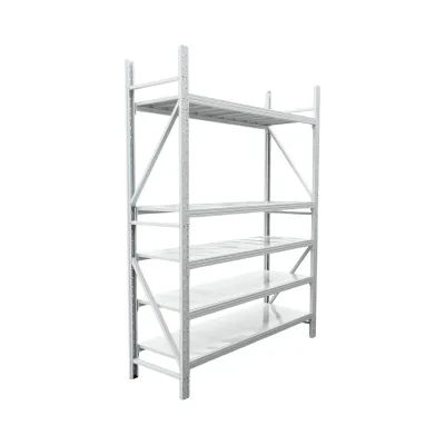 Scaffalatura metallica a 5 ripiani, 200x60x250 cm, portata 300 kg/ripiano, colore grigio. Breckner Germany - immagine 4