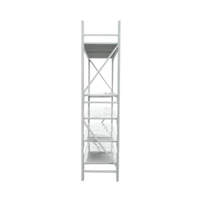 Scaffalatura metallica a 5 ripiani, 200x60x250 cm, portata 300 kg/ripiano, colore grigio. Breckner Germany - immagine 3