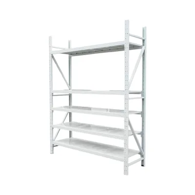 Scaffalatura metallica a 5 ripiani, 200x60x250 cm, portata 300 kg/ripiano, colore grigio. Breckner Germany - immagine 2