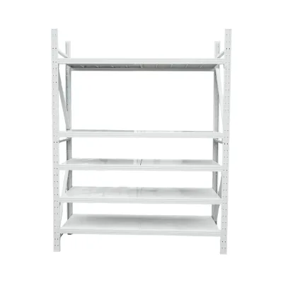 Scaffalatura metallica a 5 ripiani, 200x60x250 cm, portata 300 kg/ripiano, colore grigio. Breckner Germany