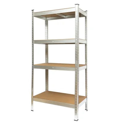 Scaffale in metallo con 4 ripiani in MDF, 144x60x30 cm, 50 kg/ripiano, montaggio senza viti - immagine 2