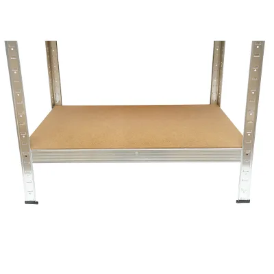 Scaffale in metallo con 4 ripiani in MDF, 144x60x30 cm, 50 kg/ripiano, montaggio senza viti - immagine 4