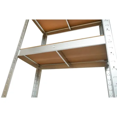 Scaffale in metallo con 4 ripiani in MDF, 180x60x45 cm, 100 kg/ripiano, montaggio senza viti Breckner Germany - immagine 5