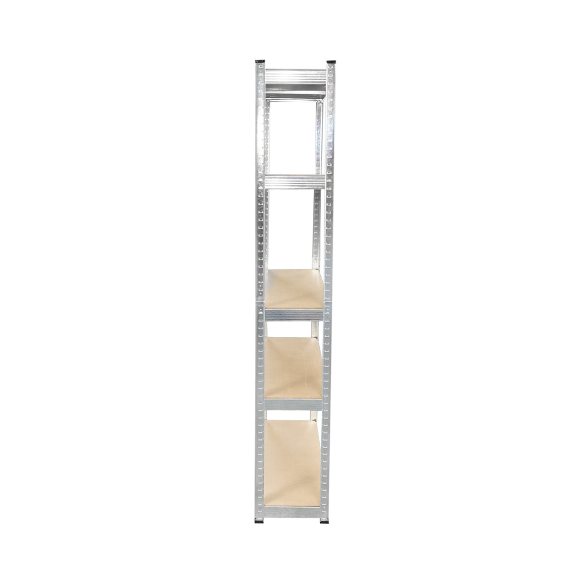 Scaffale in metallo con 5 ripiani in MDF, 180x100x40 cm, 175 Kg/ripiano, montaggio senza viti, zincato - immagine 3