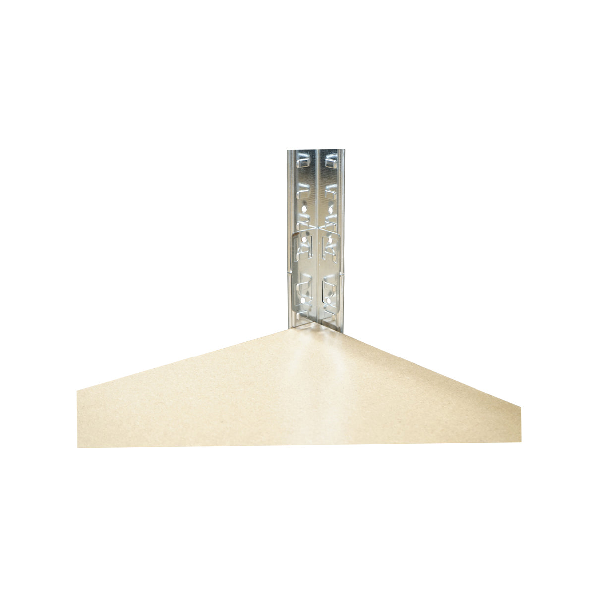 Scaffale in metallo con 5 ripiani in MDF, 180x100x60 cm, 175 kg/ripiano, montaggio senza viti, zincato - immagine 5