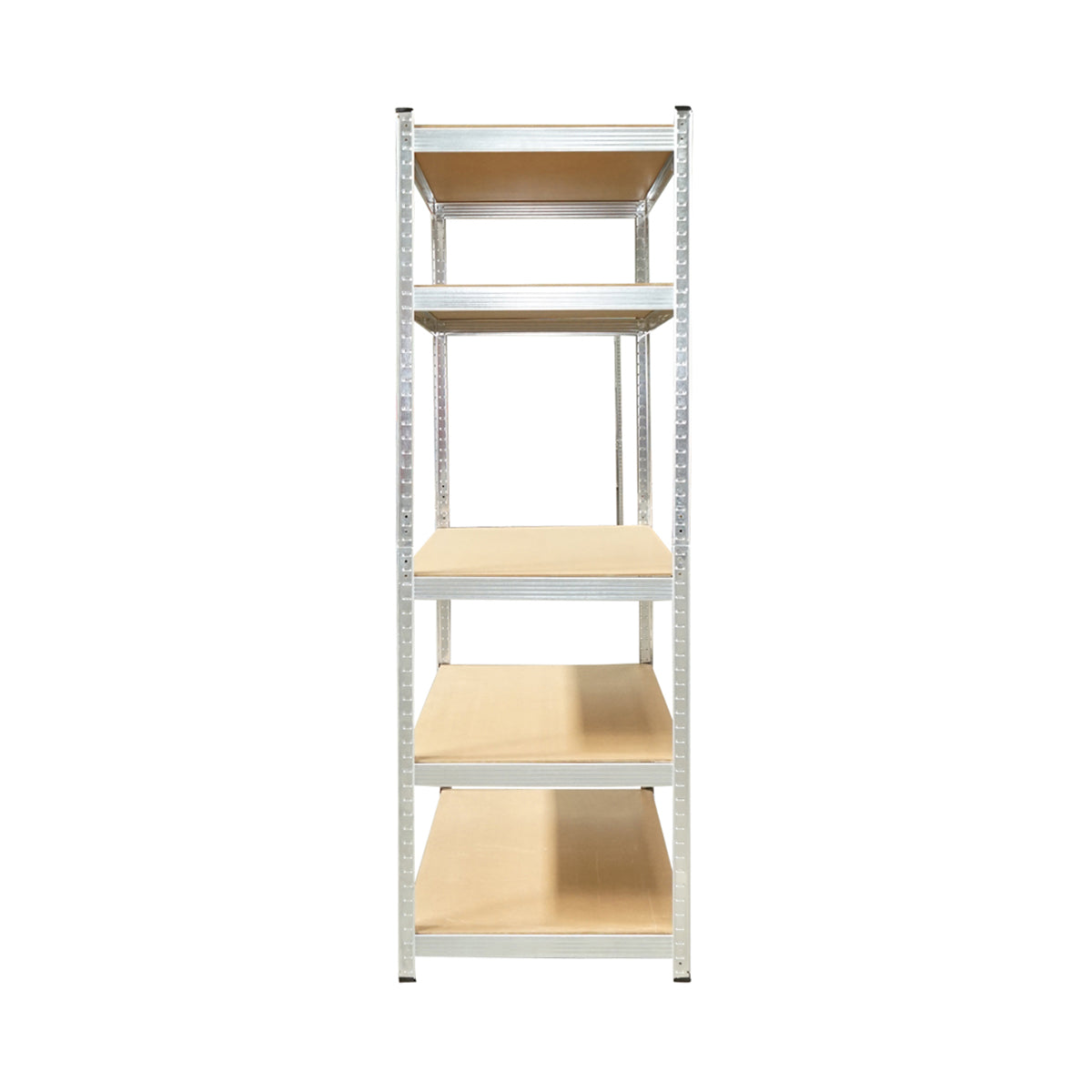 Scaffale in metallo con 5 ripiani in MDF, 180x120x60 cm, 250 kg/ripiano, montaggio senza viti, zincato - immagine 3