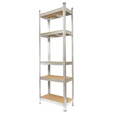 Scaffale in metallo con 5 ripiani in MDF, 180x60x30 cm, 100 kg/ripiano, montaggio senza viti Breckner Germany - immagine 2