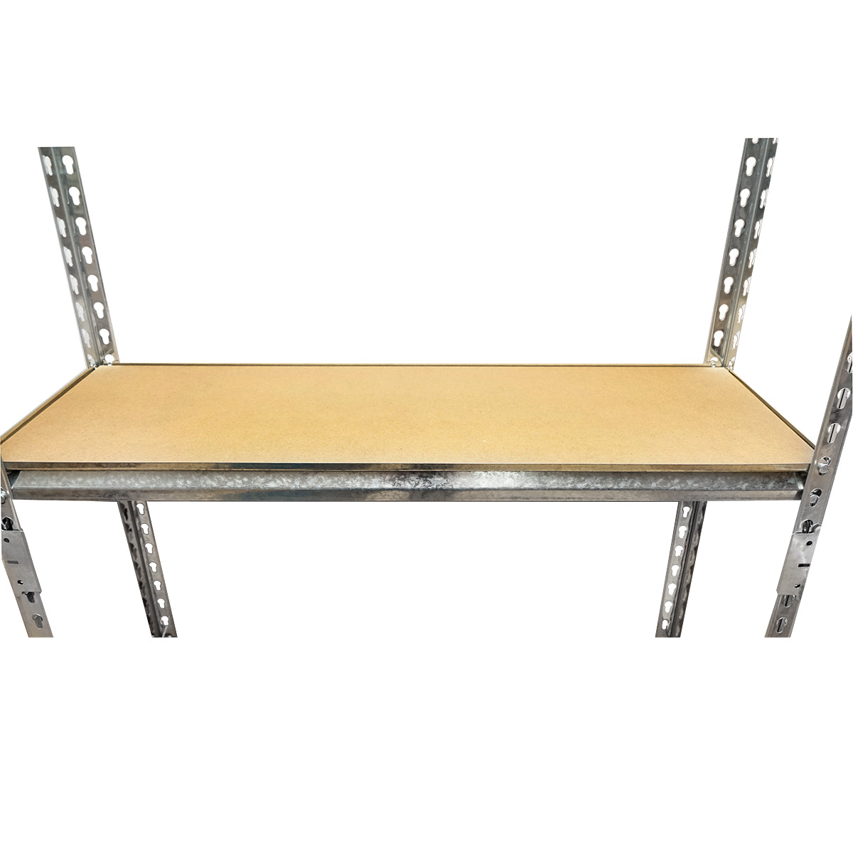 Scaffale in metallo con 5 ripiani in MDF, 180x90x30 cm, 120 kg/ripiano, montaggio senza viti - immagine 4
