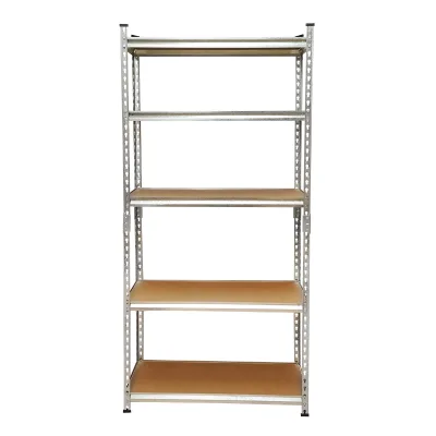 Scaffale in metallo con 5 ripiani in MDF, 180x90x30 cm, 120 kg/ripiano, montaggio senza viti