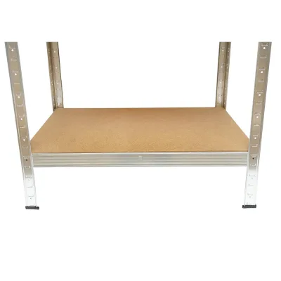 Scaffale Metallico con 4 Ripiani in MDF, 144x70x40 cm, Montaggio Senza Viti - immagine 4