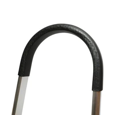 Scala pieghevole in alluminio, 4 gradini antiscivolo, altezza 143cm, capacità massima 150Kg, Crownman - immagine 6