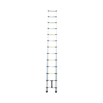 Scala telescopica in alluminio Crownman, 3,8 m, 13 gradini antiscivolo, portata massima 150 kg - immagine 3