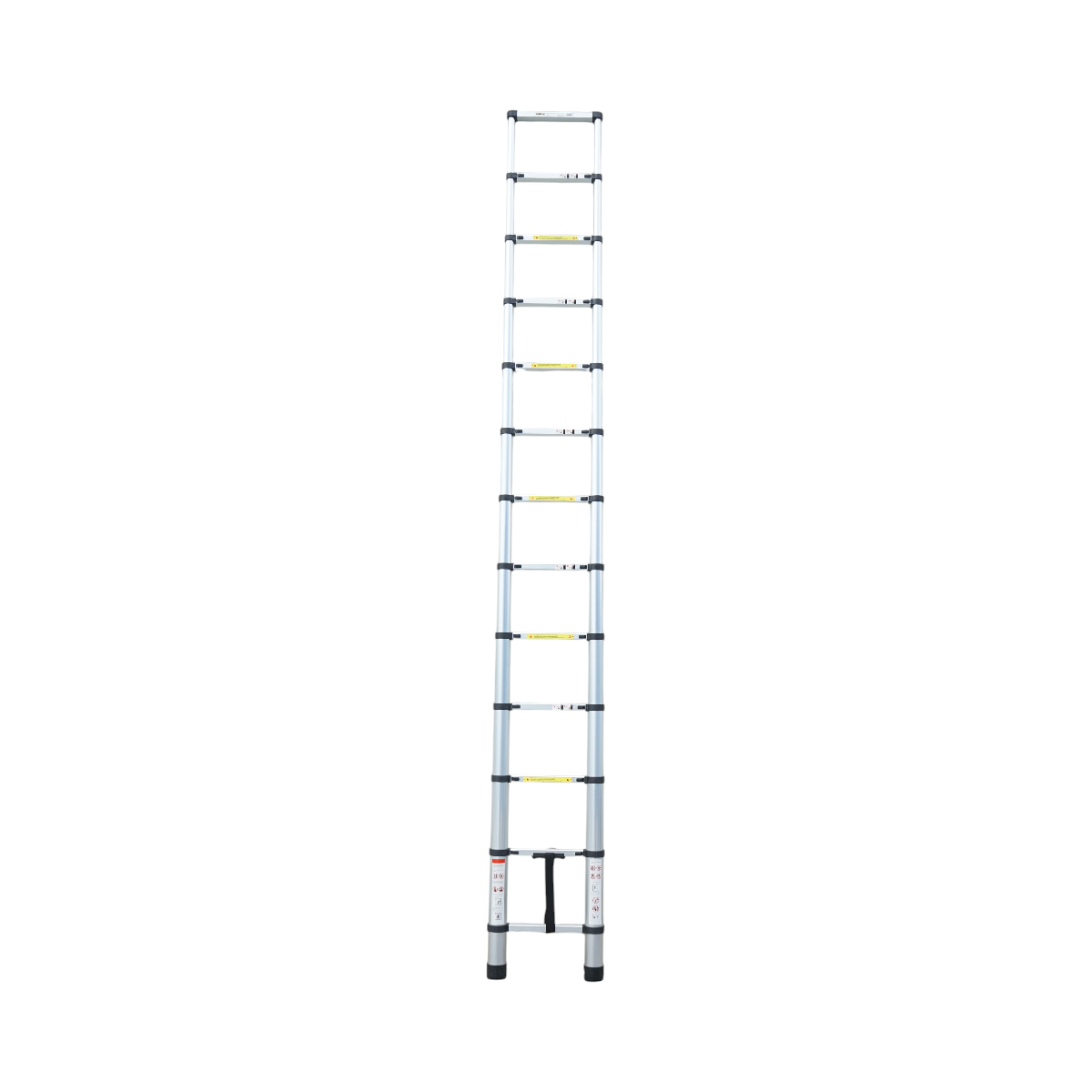 Scala telescopica in alluminio Crownman, 3,8 m, 13 gradini antiscivolo, portata massima 150 kg - immagine 3