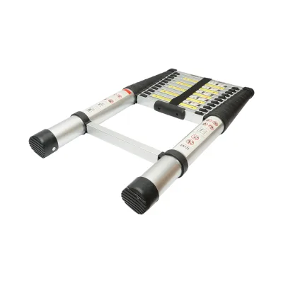 Scala telescopica in alluminio Crownman, 3,8 m, 13 gradini antiscivolo, portata massima 150 kg - immagine 6