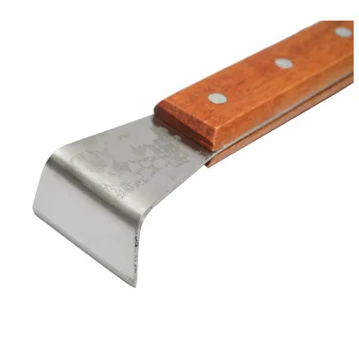 Scalpello per apicoltura in acciaio inox tipo L con manico in legno 200x45mm - immagine 5