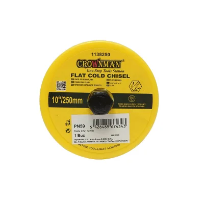 Scalpello piatto per metallo con impugnatura protettiva 22x16x250mm Crownman - immagine 3