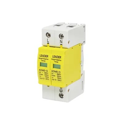Scaricatore di sovratensione con segnalazione per impianti fotovoltaici LA-SPD-2P-20kA-385V Leader - immagine 3