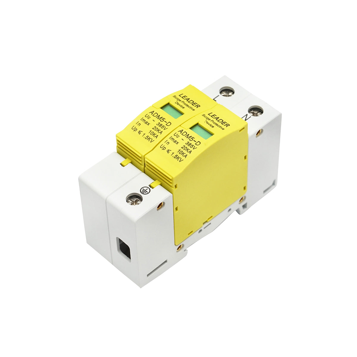 Scaricatore di sovratensione con segnalazione per impianti fotovoltaici LA-SPD-2P-20kA-385V Leader - immagine 5