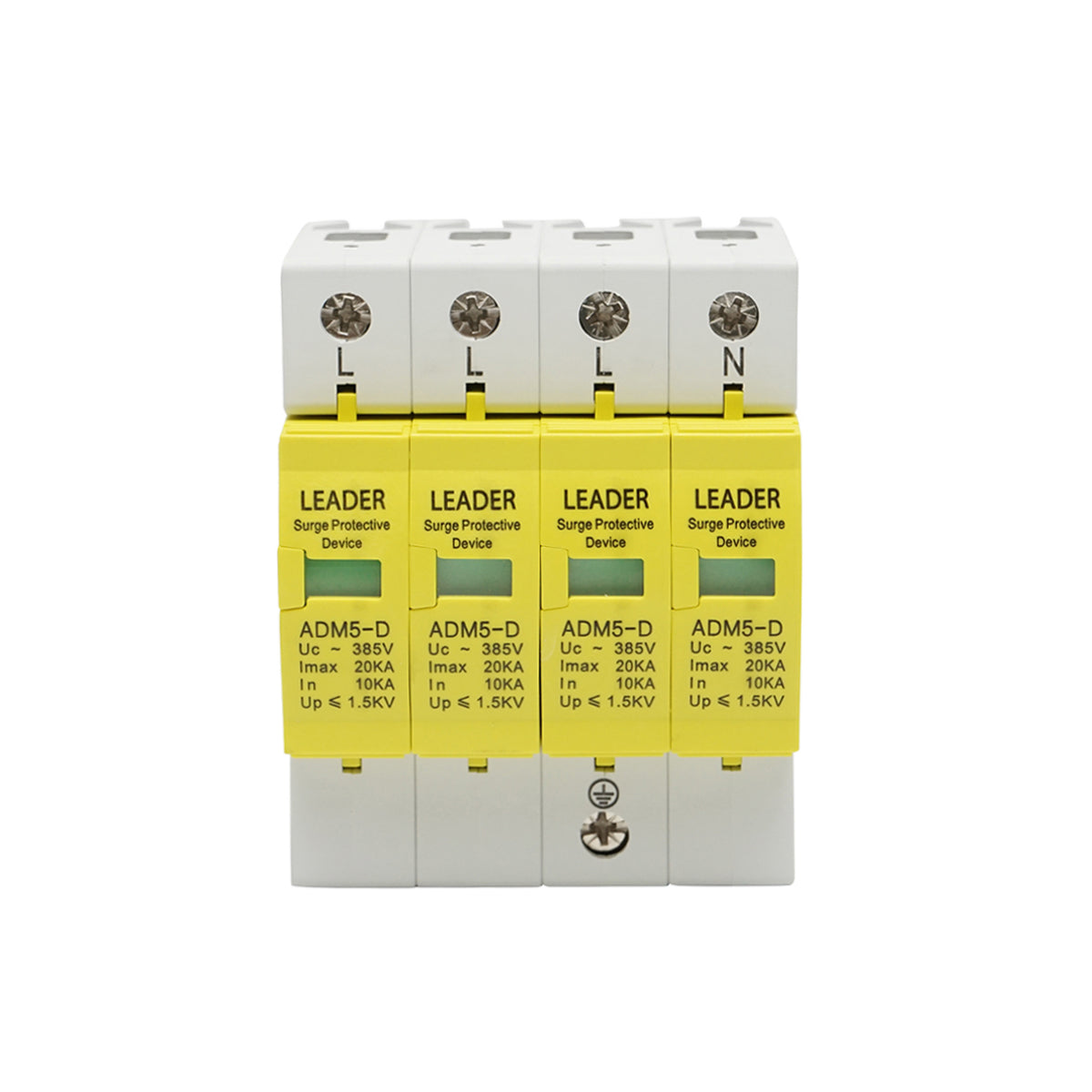 Scaricatore di sovratensione con segnalazione per impianti fotovoltaici LA-SPD-4P-20kA-385V Leader