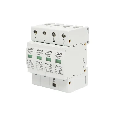 Scaricatore di sovratensione con segnalazione per impianti fotovoltaici LA-SPD-4P-40kA-385V Leader - immagine 2