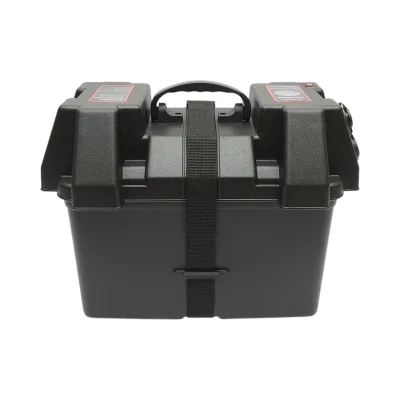 Scatola batteria auto 12 V con voltmetro DC 6–36 V, interruttore circuito 16 A, 2 prese accendisigari, display LCD, 2×USB, 340×195×200 mm. - immagine 6