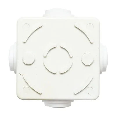 Scatola di derivazione 4 ingressi 80x80x50mm IP44 - immagine 5