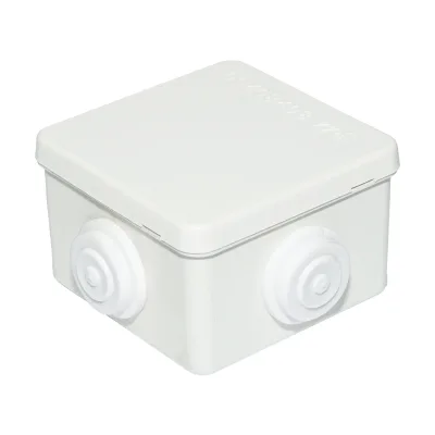 Scatola di derivazione 4 ingressi 80x80x50mm IP44