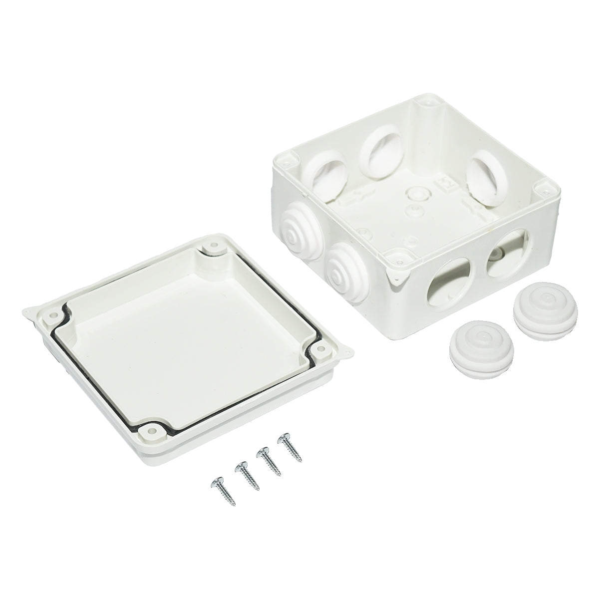 Scatola di derivazione 7 ingressi 100x100x70mm IP65 - immagine 2