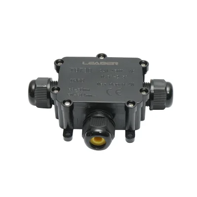 Scatola di derivazione stagna 24A 450V AC, 3 vie 3-14mm IP68 Leader