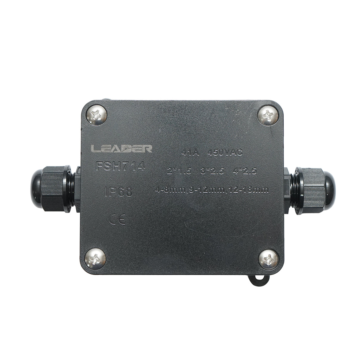 Scatola di derivazione stagna 41A 450V AC, 2 vie 4-18mm IP68 Leader - immagine 2