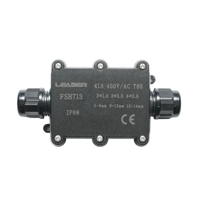 Scatola di derivazione stagna 41A 450V AC, 2 vie 5-14mm IP68 Leader - immagine 2