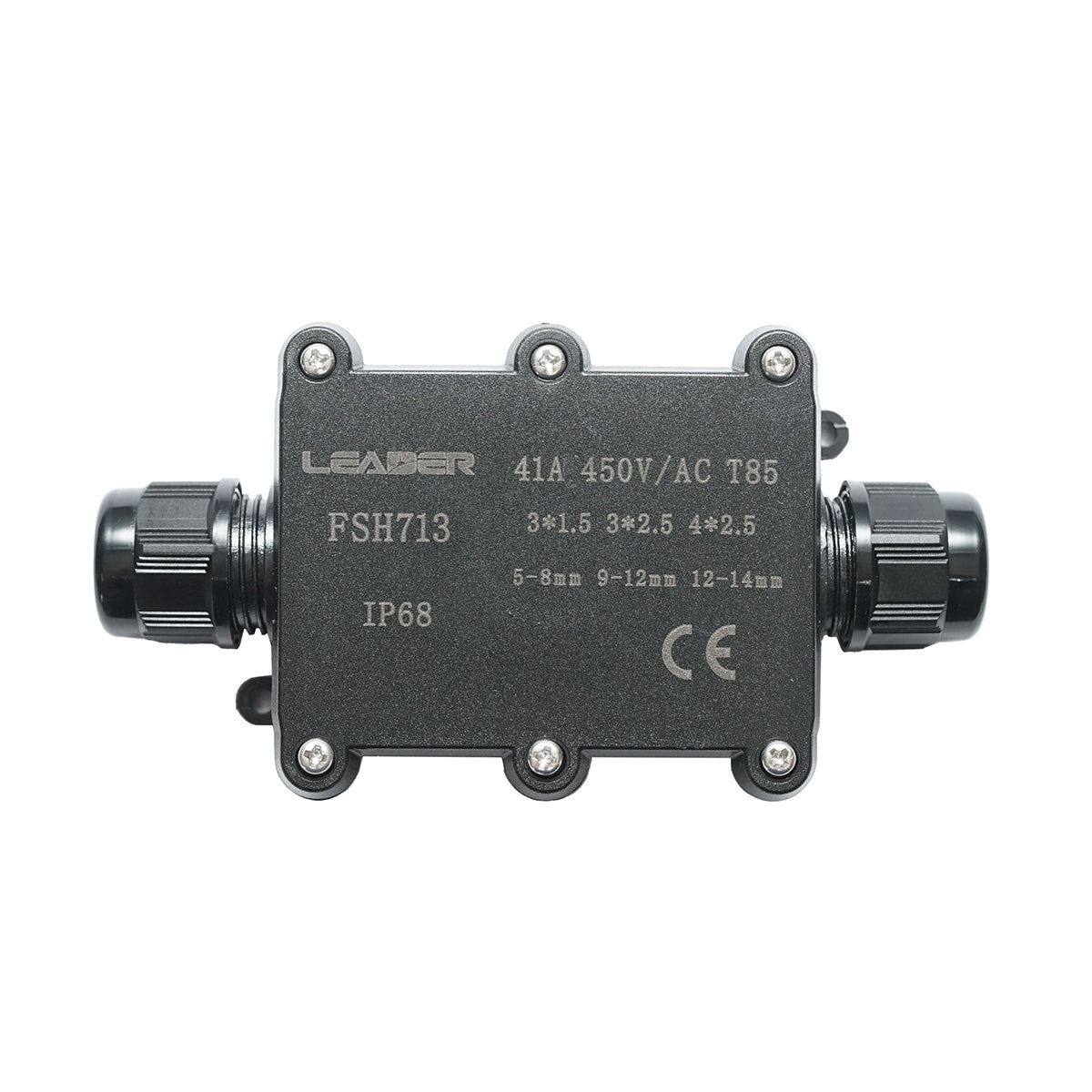 Scatola di derivazione stagna 41A 450V AC, 2 vie 5-14mm IP68 Leader - immagine 2