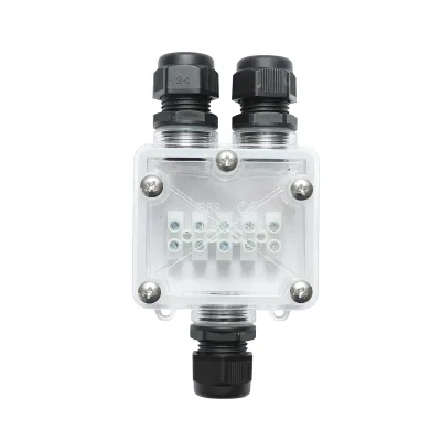 Scatola di derivazione stagna 41A 450V AC, 3 vie 5-14mm IP68 Leader - immagine 2