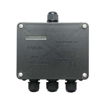 Scatola di derivazione stagna 41A 450V AC, 4 vie 4-12mm IP68 Leader - immagine 2