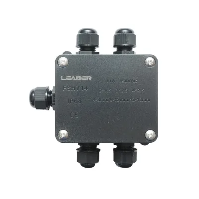Scatola di derivazione stagna 41A 450V AC, 4 vie 4-18mm IP68 Leader - immagine 2
