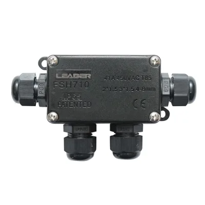 Scatola di derivazione stagna 41A 450V AC, 4 vie 4-8mm IP65 Leader - immagine 2