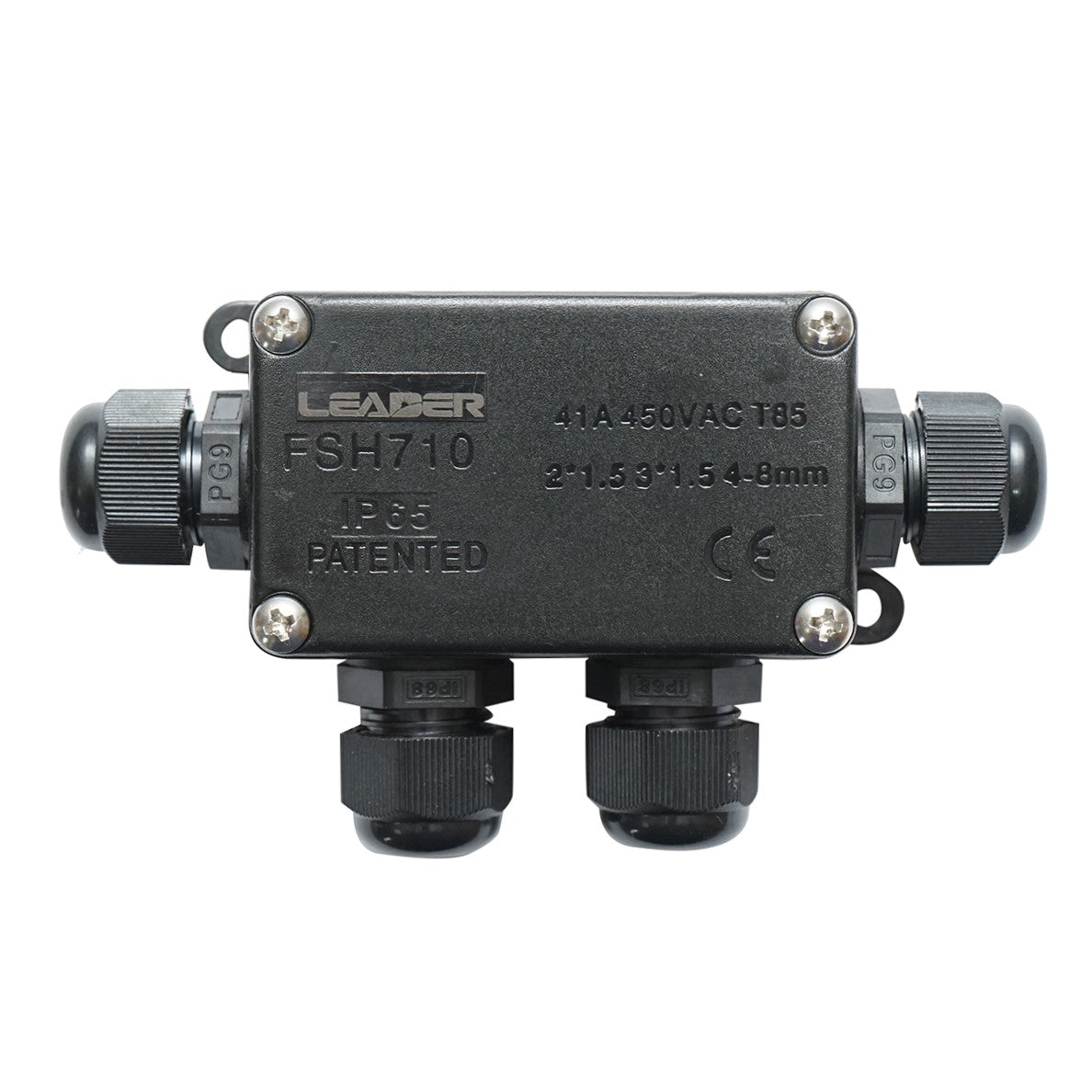 Scatola di derivazione stagna 41A 450V AC, 4 vie 4-8mm IP65 Leader - immagine 2